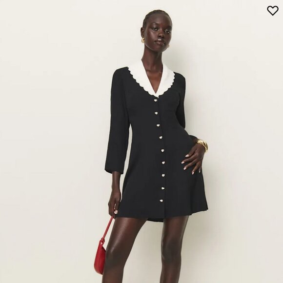 NWOT - Reformation Galene Dress Black - Picture 1 of 3